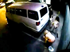 Security cam films public peeing of three girls