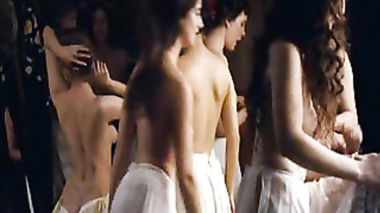 Beautiful naked ladies in vintage film