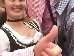 Playing with pussy on Octoberfest