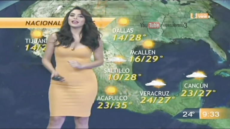 Yet another mind-blowing weather girl from Mexico