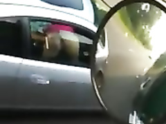 Good blowjob in the speeding car