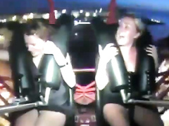 Crazy roller coaster fun with some of the hottest babes