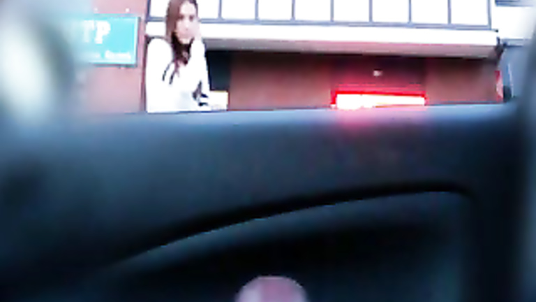 Female pedestrian watches man masturbate in his car