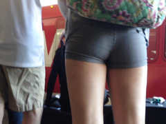 Tight ass at the airport